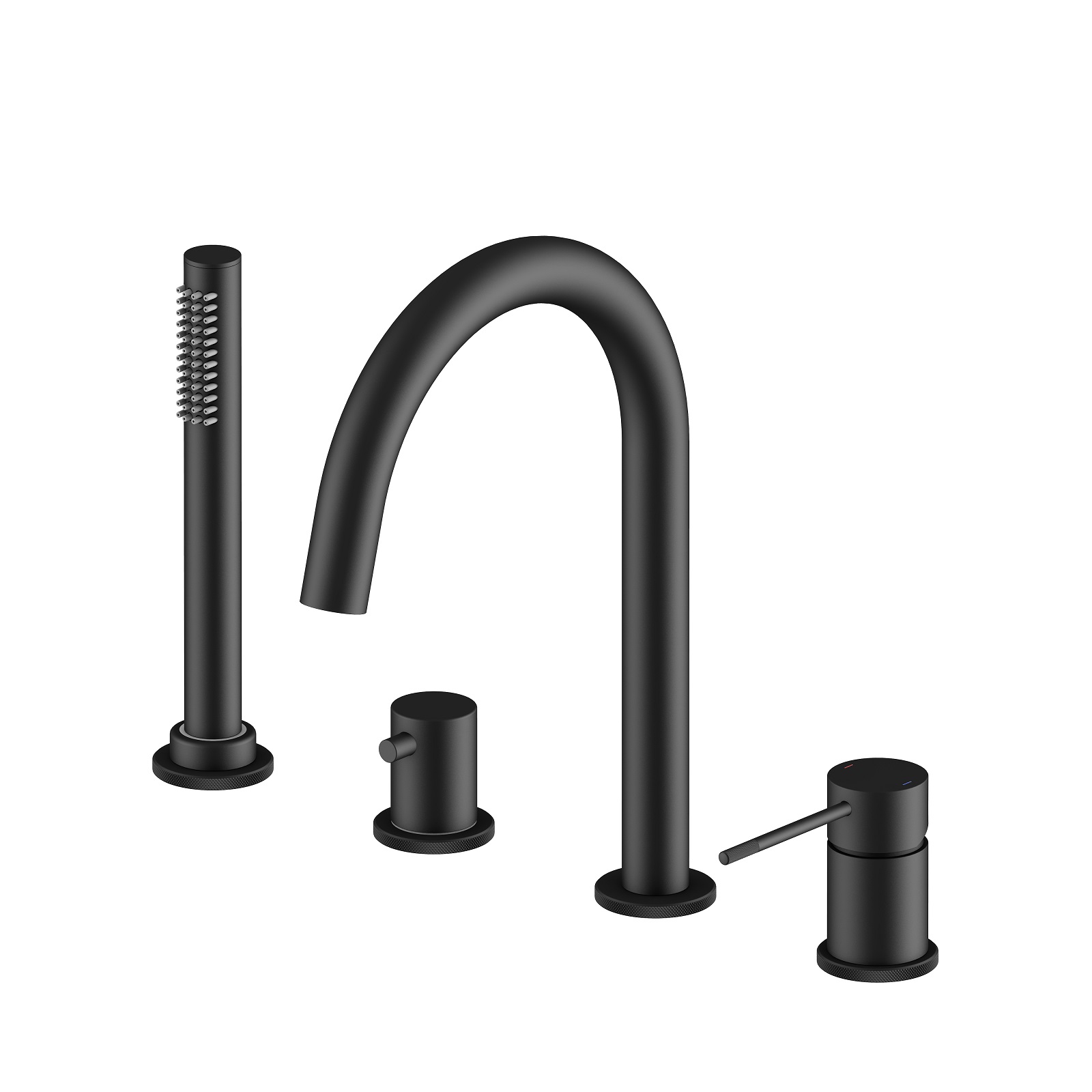 Смеситель на борт ванны Timo Saona 2320/03Y черный матовый