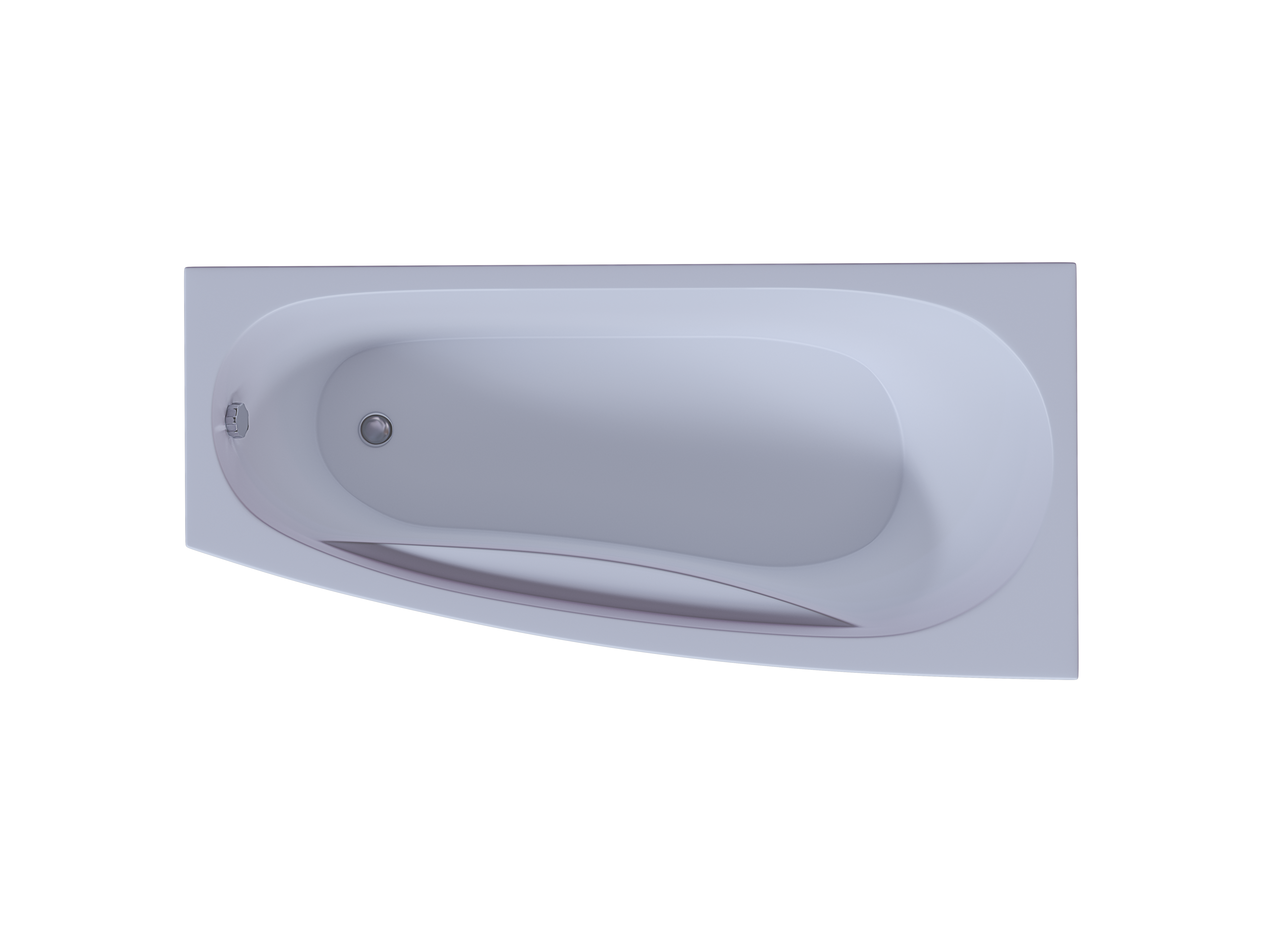 Акриловая ванна Aquatek Пандора 160x75 см R пустая с фр.экр.