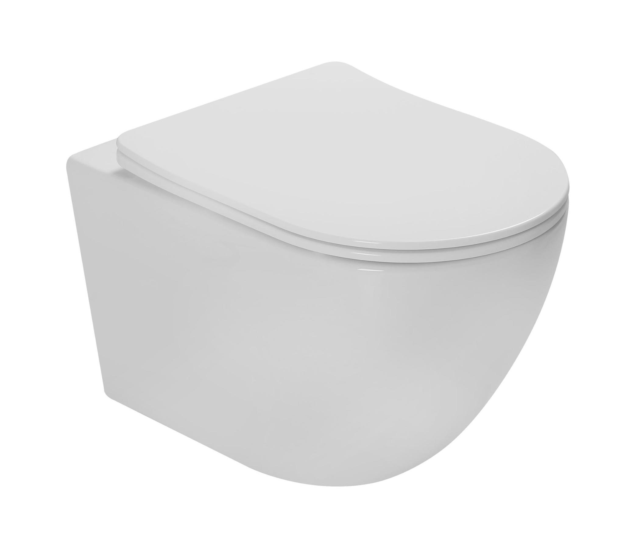 Унитаз подвесной безободковый Vincea Globo VT1-14ST белый, с сиденьем микролифт