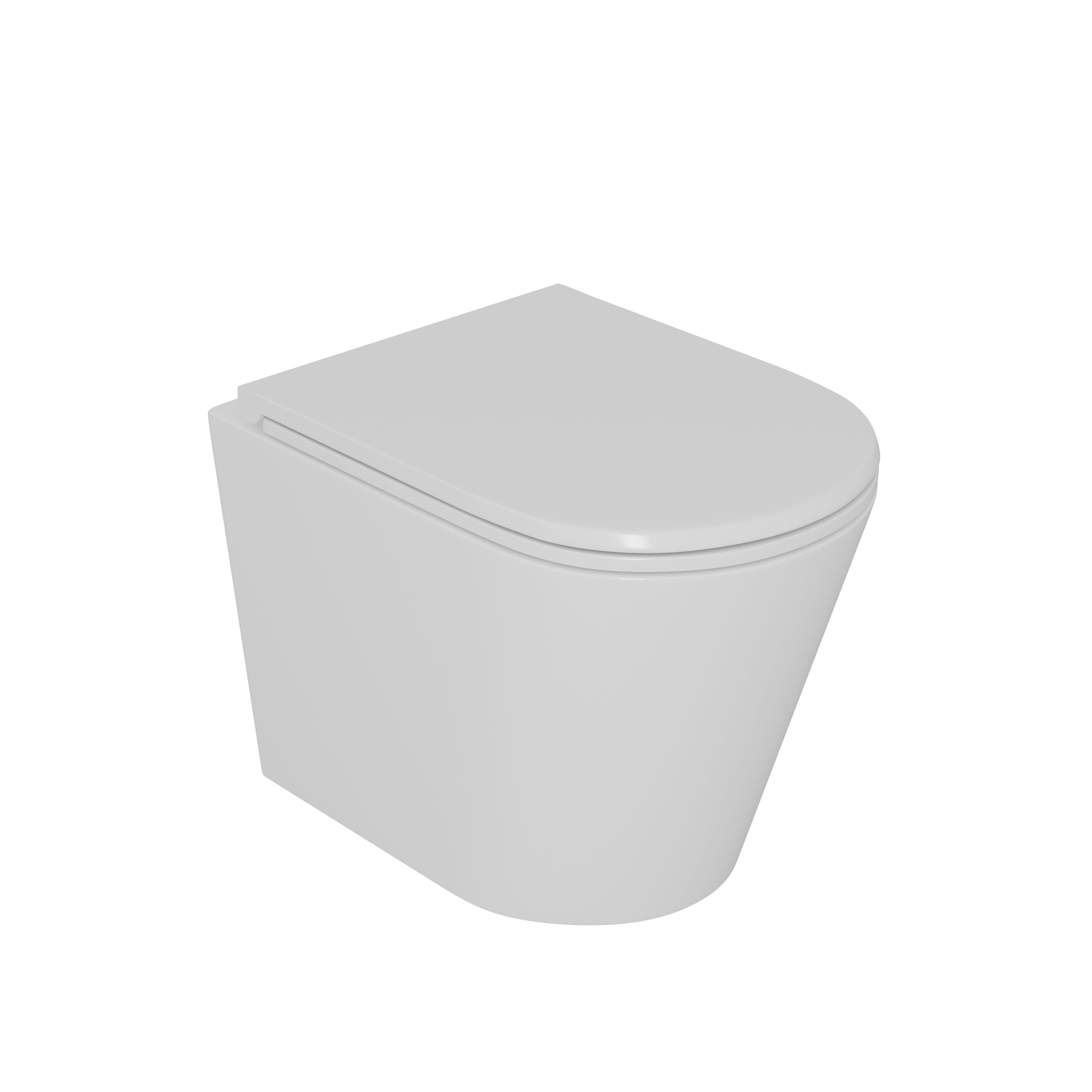 Унитаз подвесной D&K Venice DT1026016 белый, с сиденьем микролифт