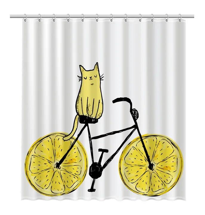 Штора для ванной Fixsen Cat, FX-2515