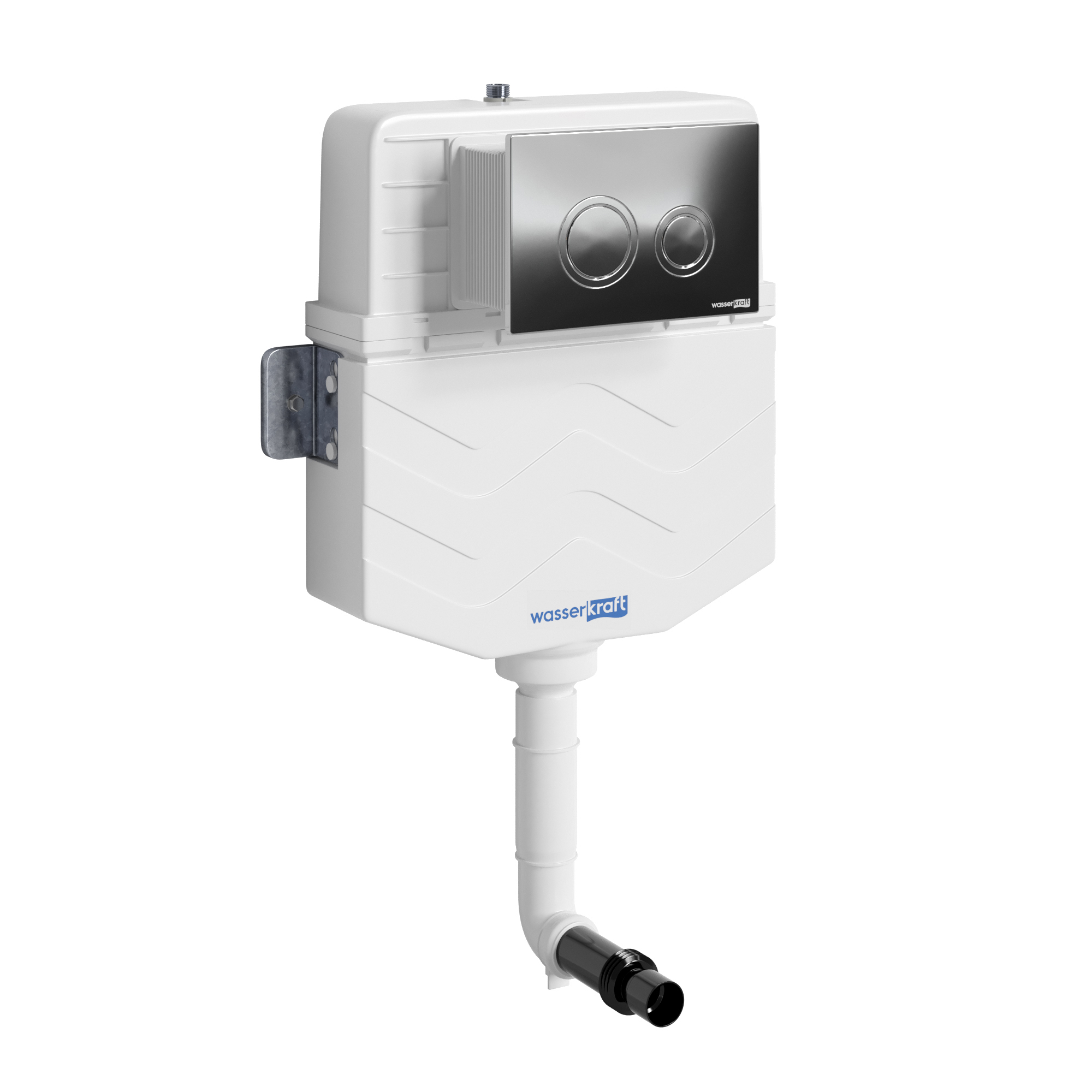 Готовое решение для приставных унитазов WasserKraft Aller 10 10TLT.031.ME.CH панель смыва хром