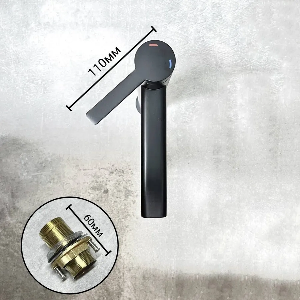 Смеситель для раковины BELZ B11813-7, черный матовый