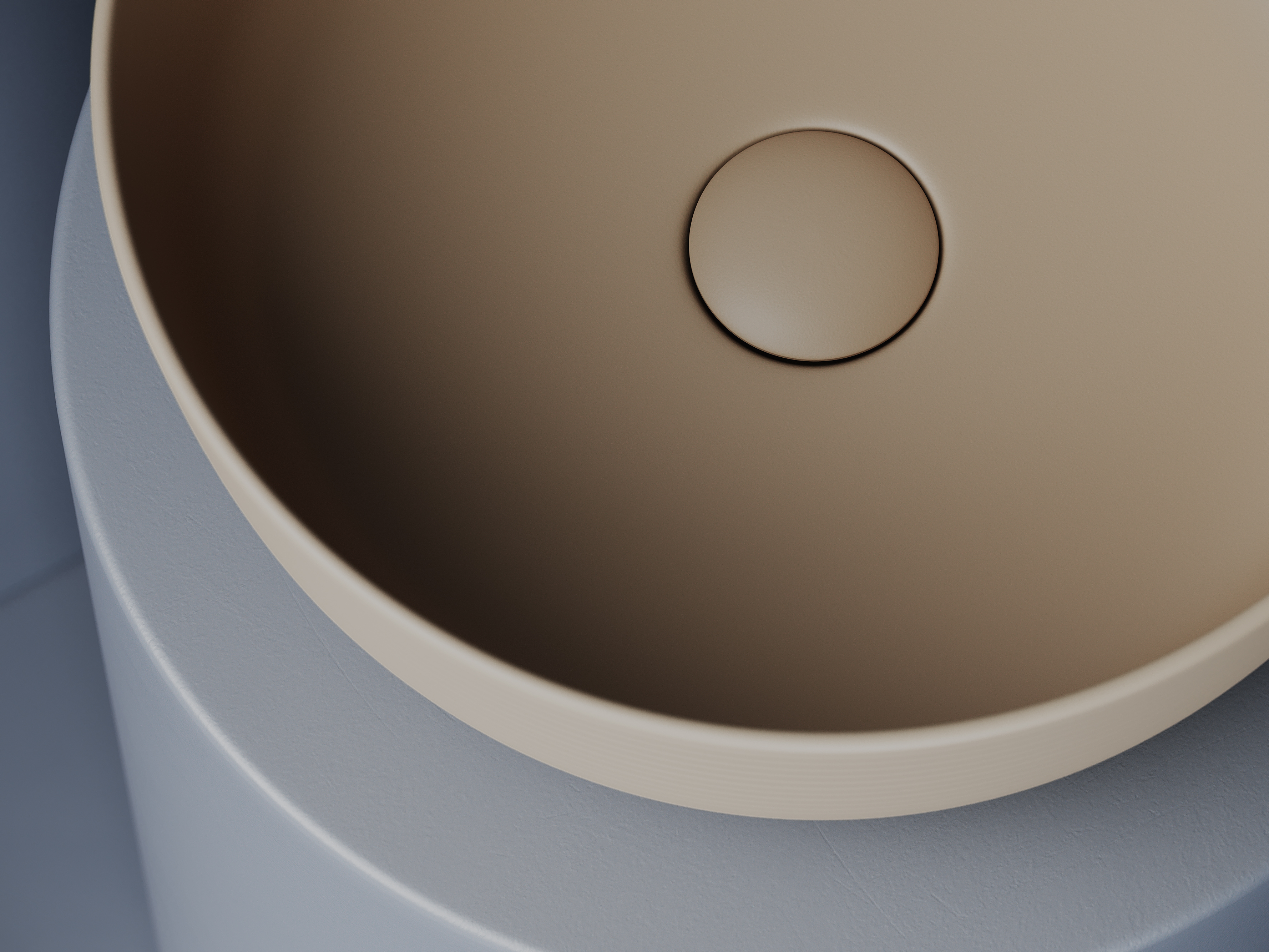 Раковина накладная 35см Ceramica Nova Element CN6073MC капучино матовый