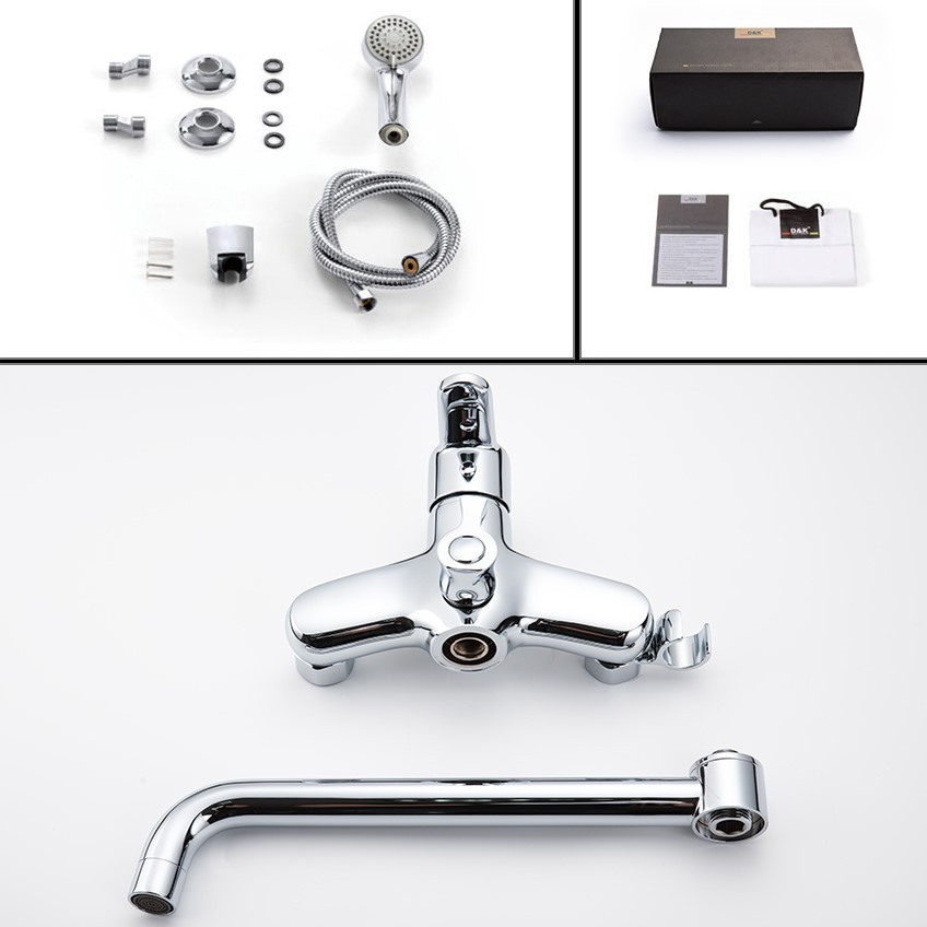 Смеситель для ванны D&K Rhein DA1393301, хром