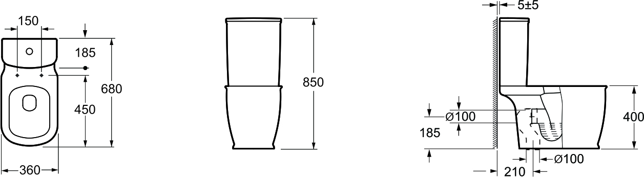 Напольный унитаз-компакт Grossman Comfort GR-N3013 белый, с сиденьем микролифт