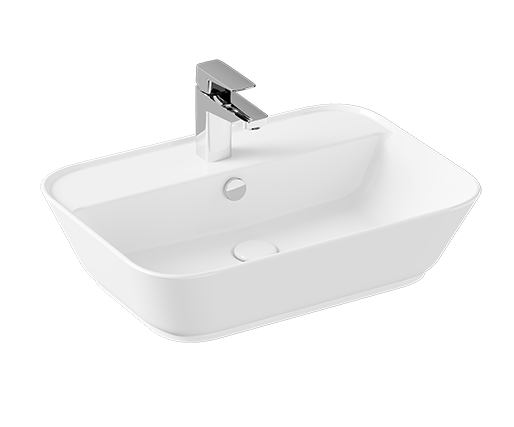 Раковина накладная 60см Vitra Geo 7426B003-0001 белый