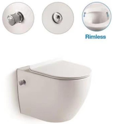 Унитаз SantiLine SL-5002SM-BD белый, с сиденьем микролифт