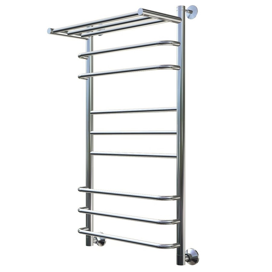Полотенцесушитель водяной Тругор Идеал Комби серия 3 100х50 хром, с полкой