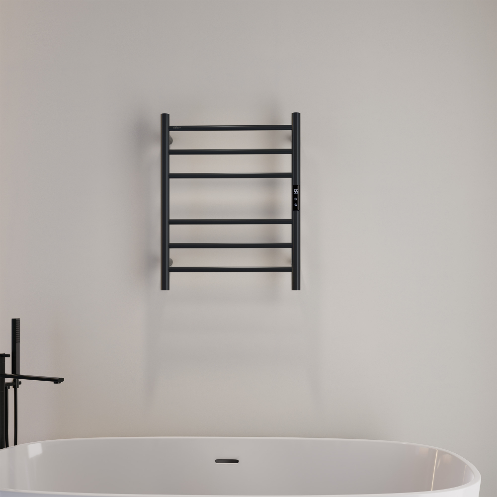 Полотенцесушитель электрический ABBER Standard AH4606MB черный матовый