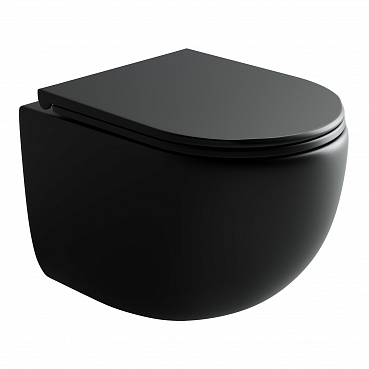 Унитаз подвесной безободковый Ceramica Nova Up CN4007MB черный матовый