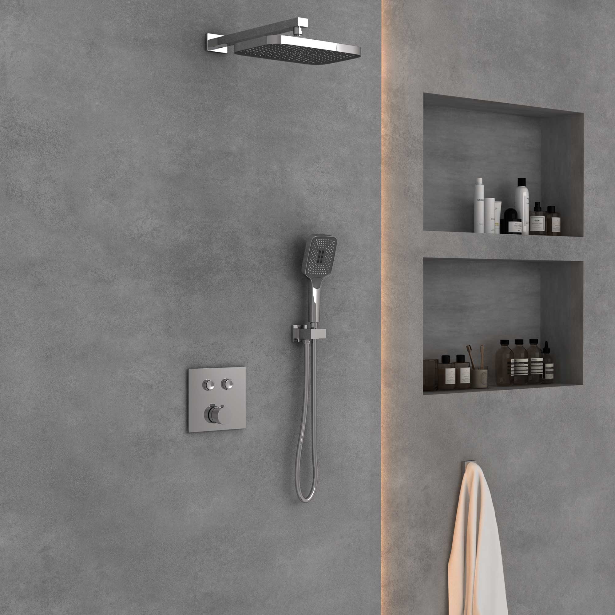 Душевой комплект Vincea VSFW-4211CH встраиваемый, 2 режима, хром