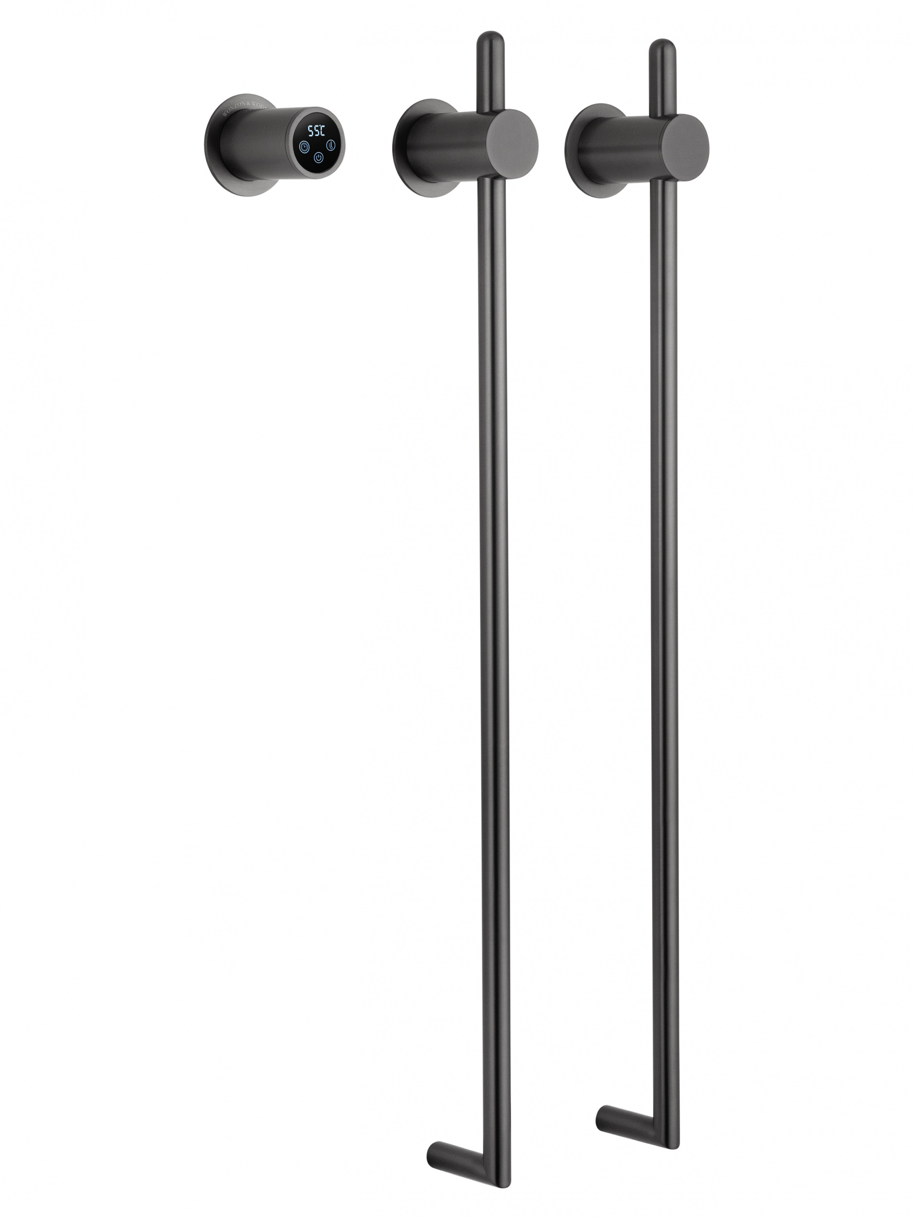 Полотенцесушитель электрический встраиваемый WONZON & WOGHAND LEIPZIG, Темный графит (WW-AL3621-GM)