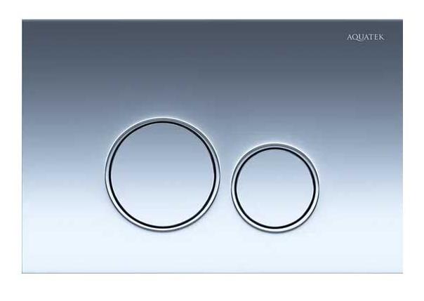 Кнопка смыва для унитазов Aquatek KDI-0000018 хром глянцевый