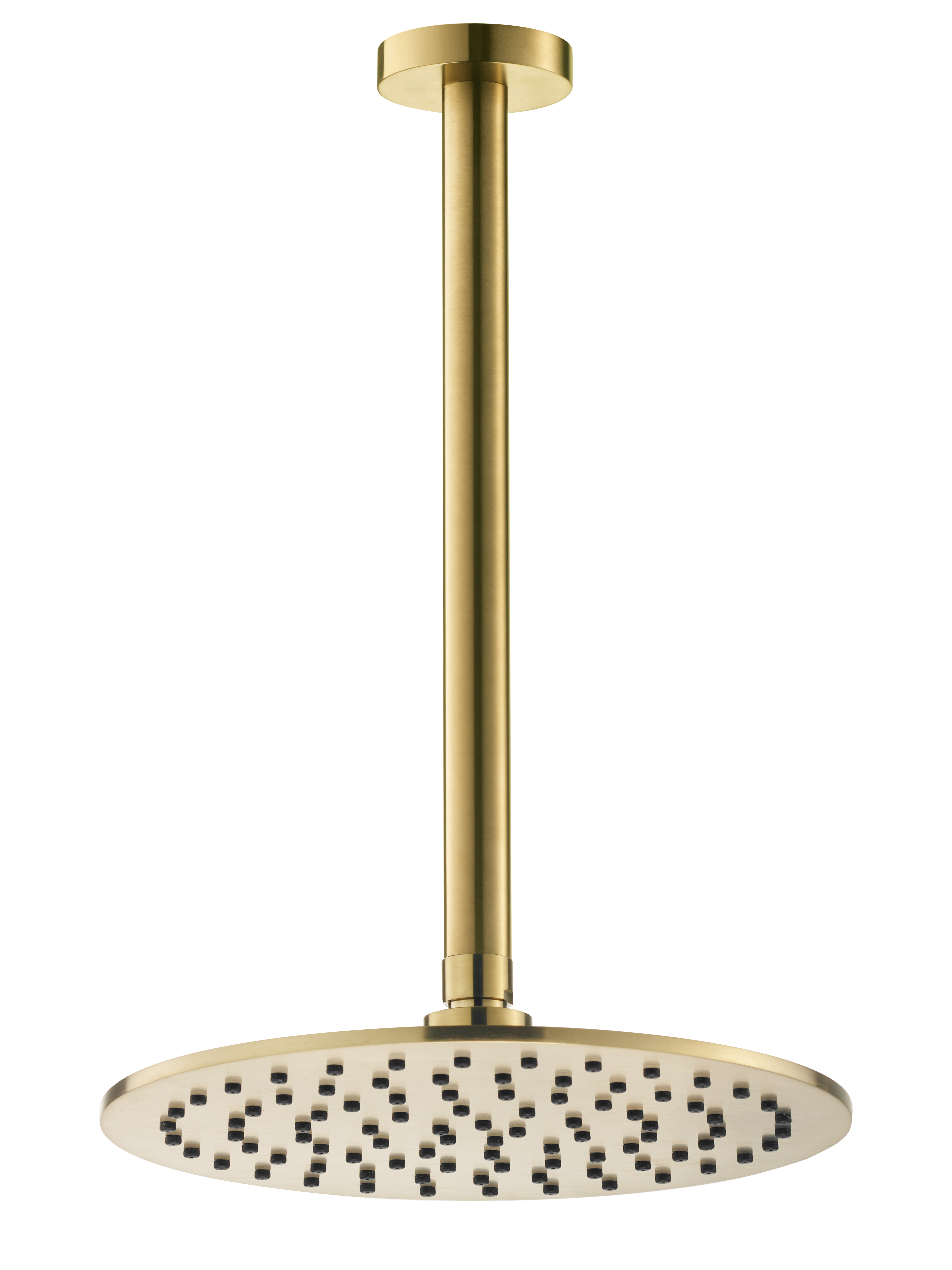 Потолочный (кронштейн 25см) верхний душ 25см Benesque Lumiere 22010704 латунь брашированная