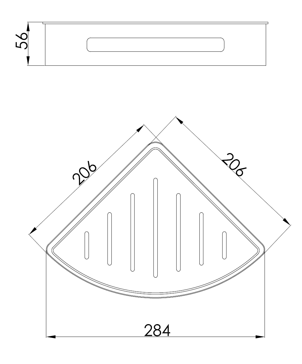 Полка угловая Benesque Lumiere 70011004 латунь брашированная