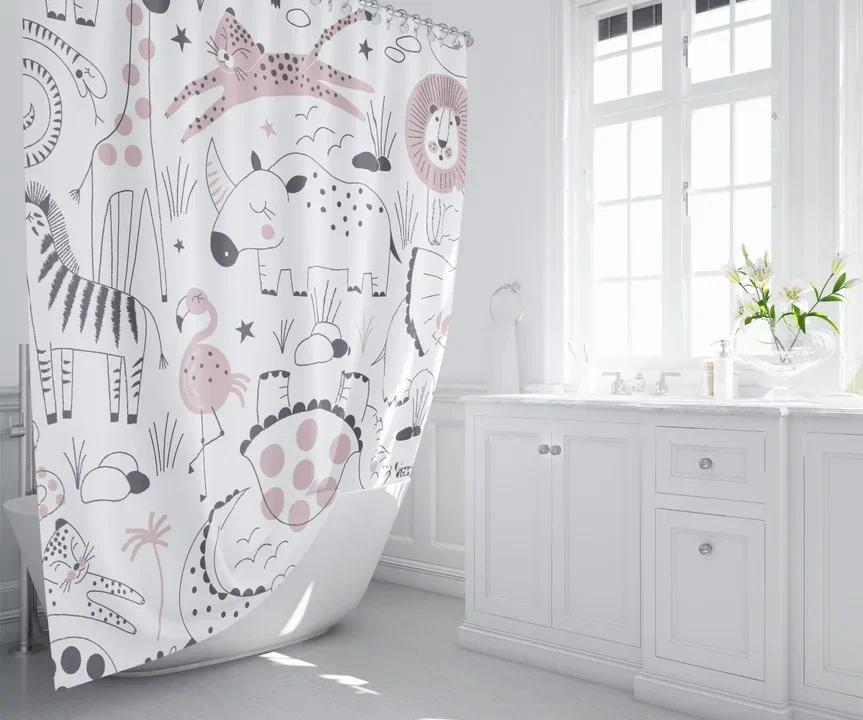 Штора для ванной Fixsen Africa, FX-2510