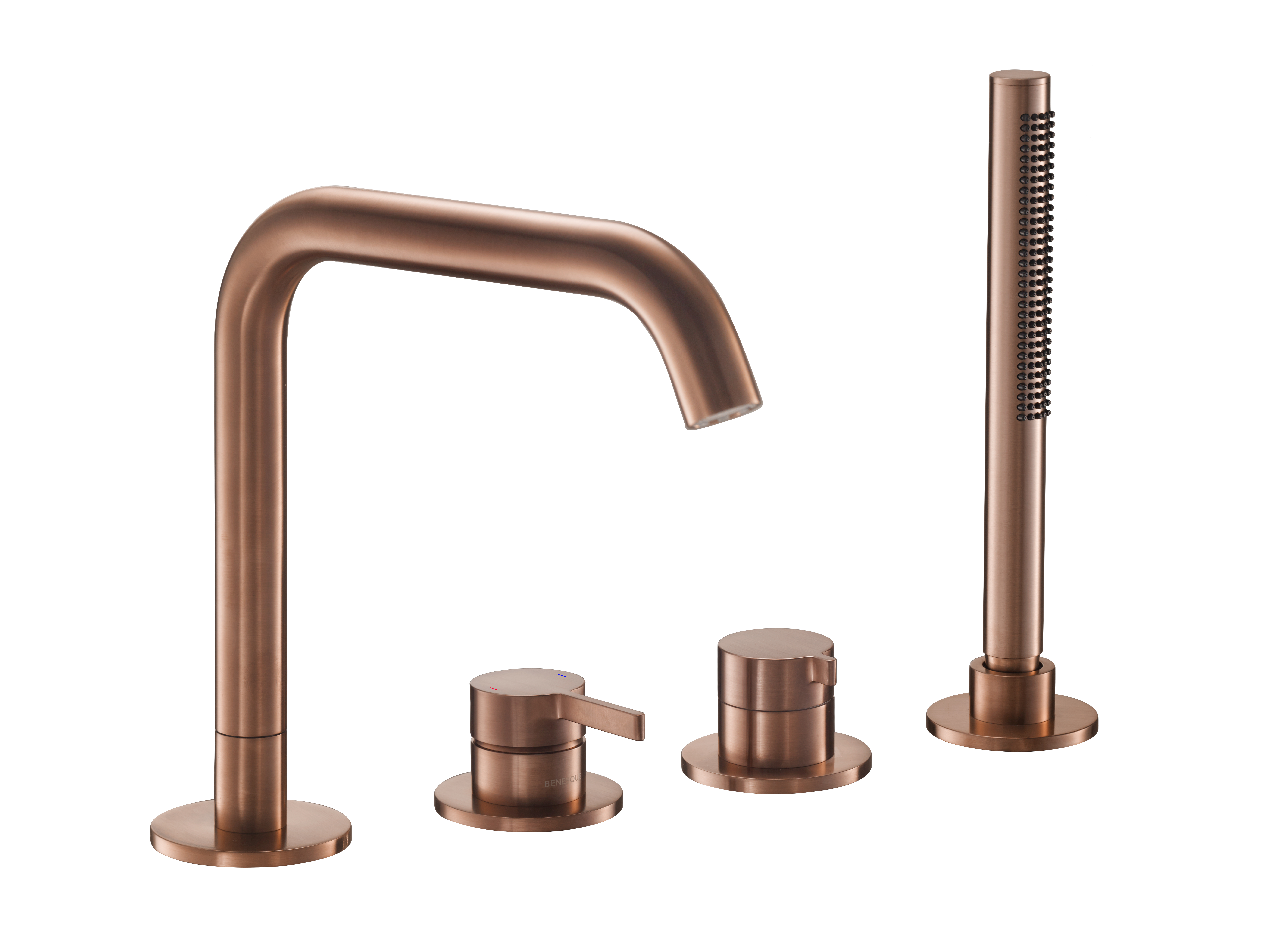 Смеситель на борт ванны Benesque Lumiere 11010106 бронза брашированная