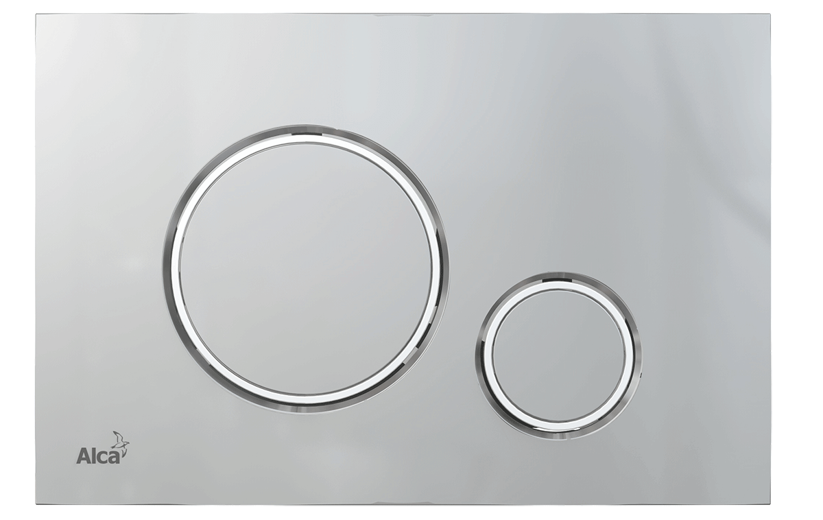Кнопка смыва AlcaPlast THIN M772 хром матовый