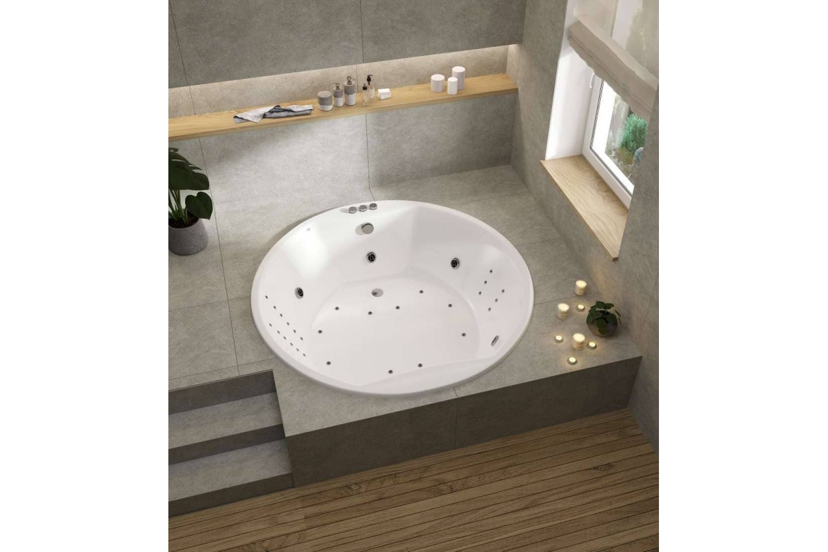 Ванна акриловая встраиваемая Vayer Eva Гл000025681, 180x180