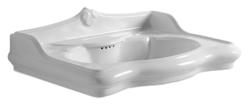 Раковина встраиваемая сверху 60см Azzurra Jubilaeum JUB700/Mbi*1 белый