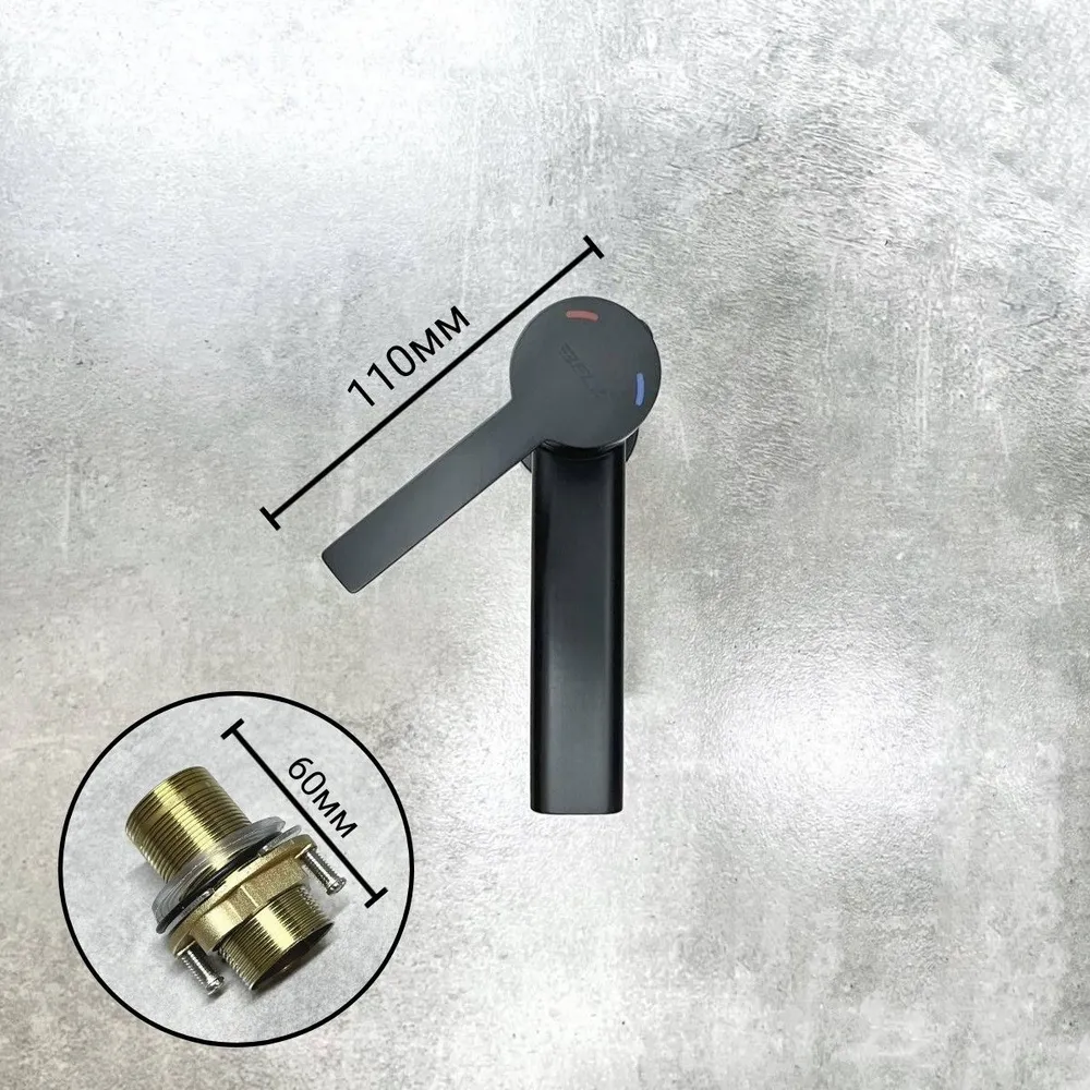 Смеситель для раковины BELZ B10813-7, черный матовый