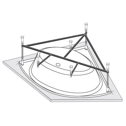 Каркас к ваннам Vagnerplast Veronela corner, Cavallo corner, Catalina, Iris 140x140