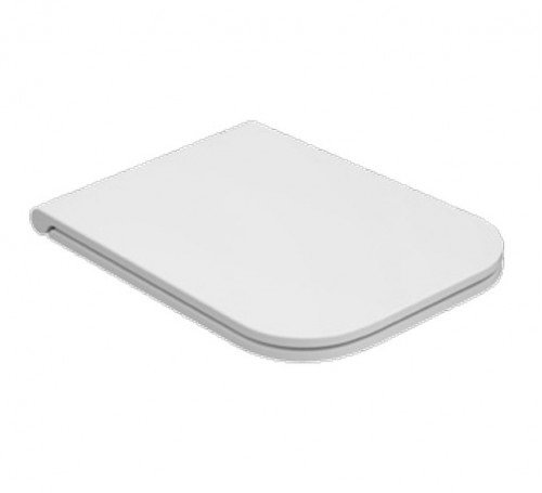 Крышка-сиденье Globo Stone ST020.Bi белая, с микролифтом, петли хром