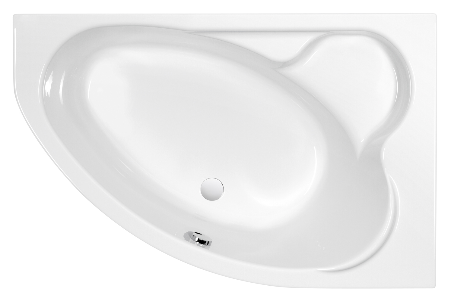 Ванна асимметричная Cersanit KALIOPE 153x100 правая