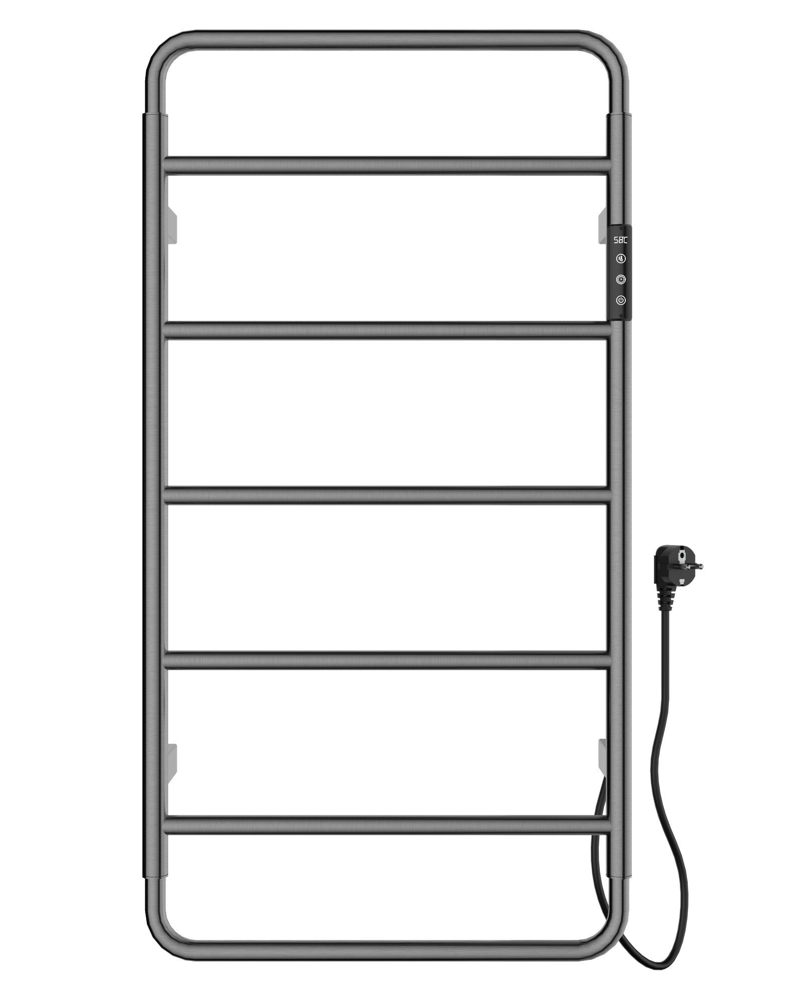 Полотенцесушитель электрический WONZON & WOGHAND WISMAR, Темный графит (WW-AL202-GM)