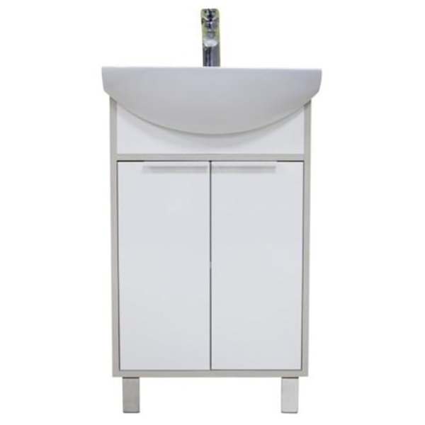 Тумба под раковину Акватон Рико 50 1A212401RIB90 Белый Ясень фабрик