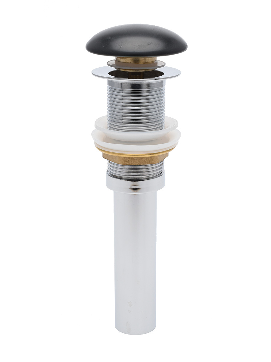 AQM7002-0MB Донный клапан без перелива, керамическая накладка, цвет черный матовый