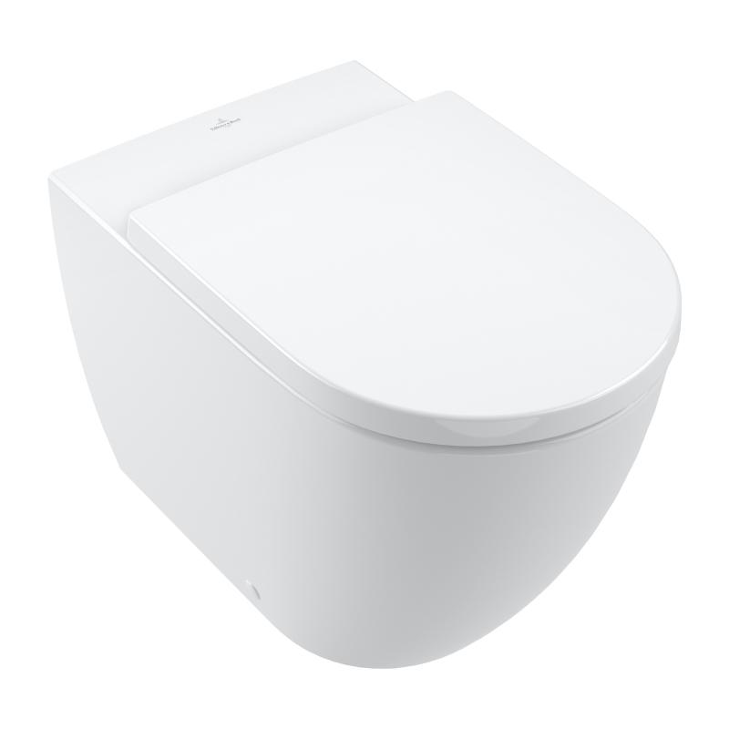 Унитаз приставной Villeroy & Boch Subway 3.0 4671T001 белый, без сиденья