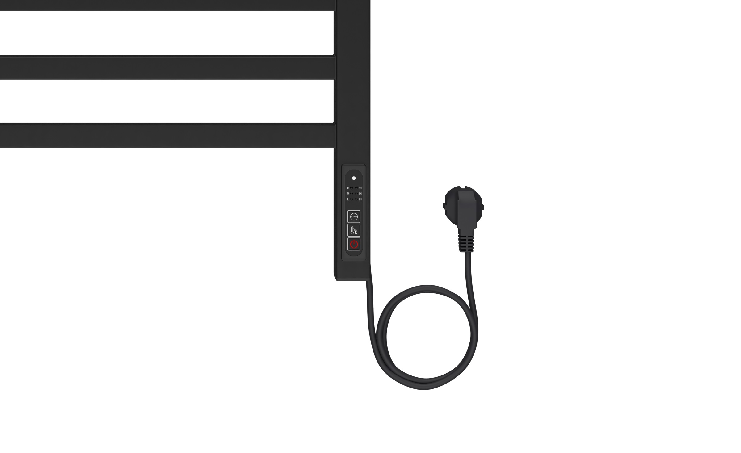 Полотенцесушитель элекрический Aquatek Бетта 70х50 черный матовый