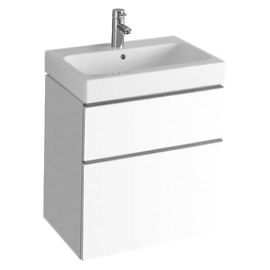 Тумба под раковину Geberit (Keramag) iCon 60x50x62 840360000 белая alpin глянцевая