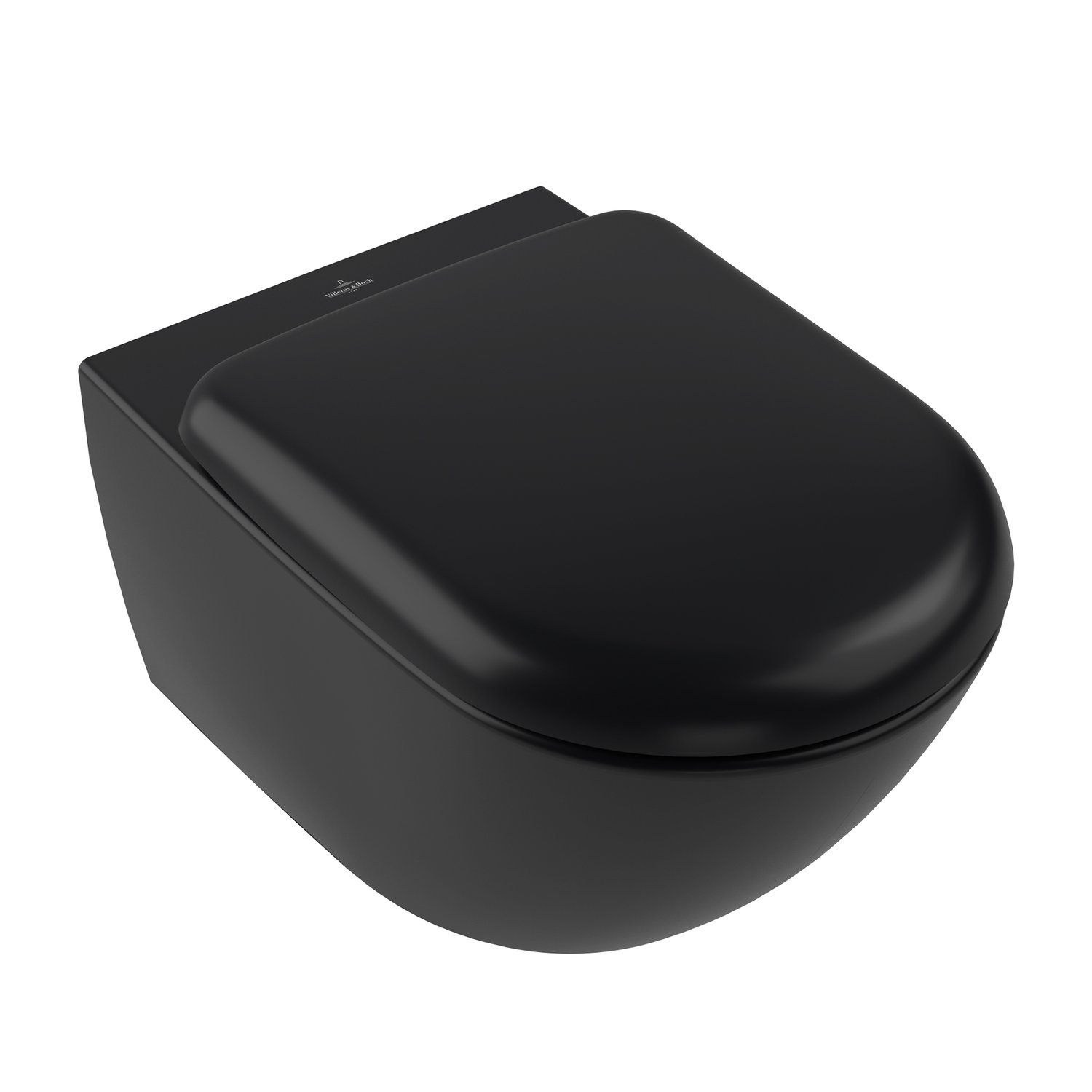 Унитаз подвесной безободковый Villeroy & Boch Antao 4674T0R7 черный матовый, с покрытием CeramicPlus, без сиденья