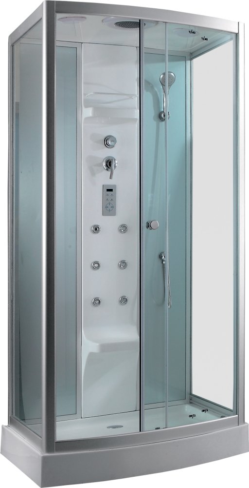 Душевая кабина Timo Lux TL-1501 110x95x230 профиль хром глянцевый, стекло прозрачное