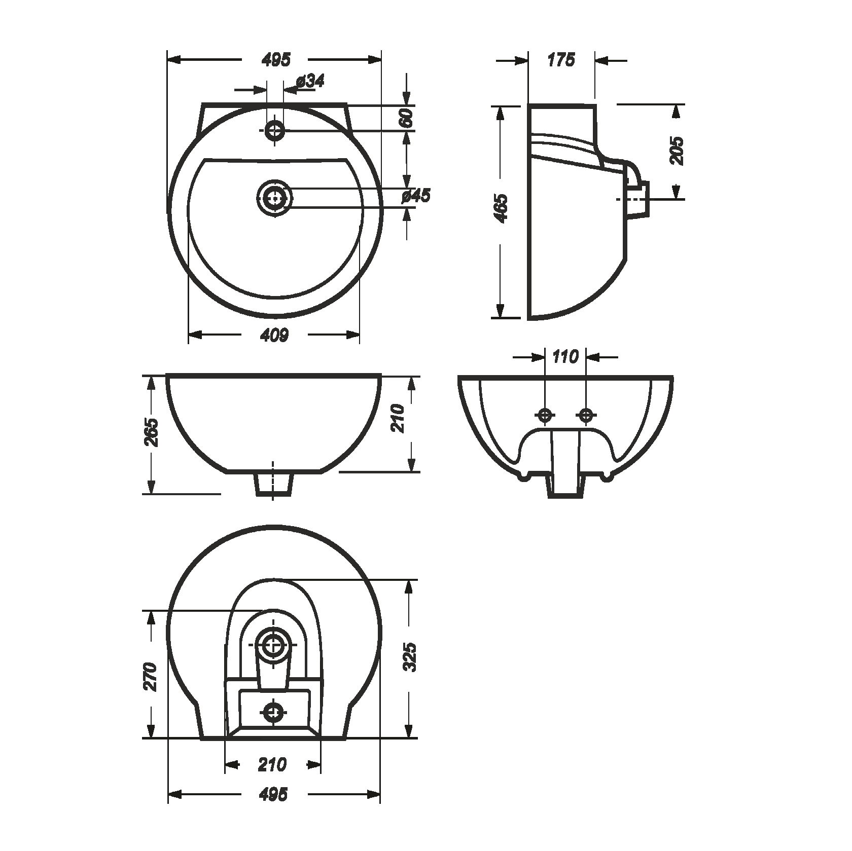 Раковина Sanita Luxe Art Luxe ARTSLWB01 белая