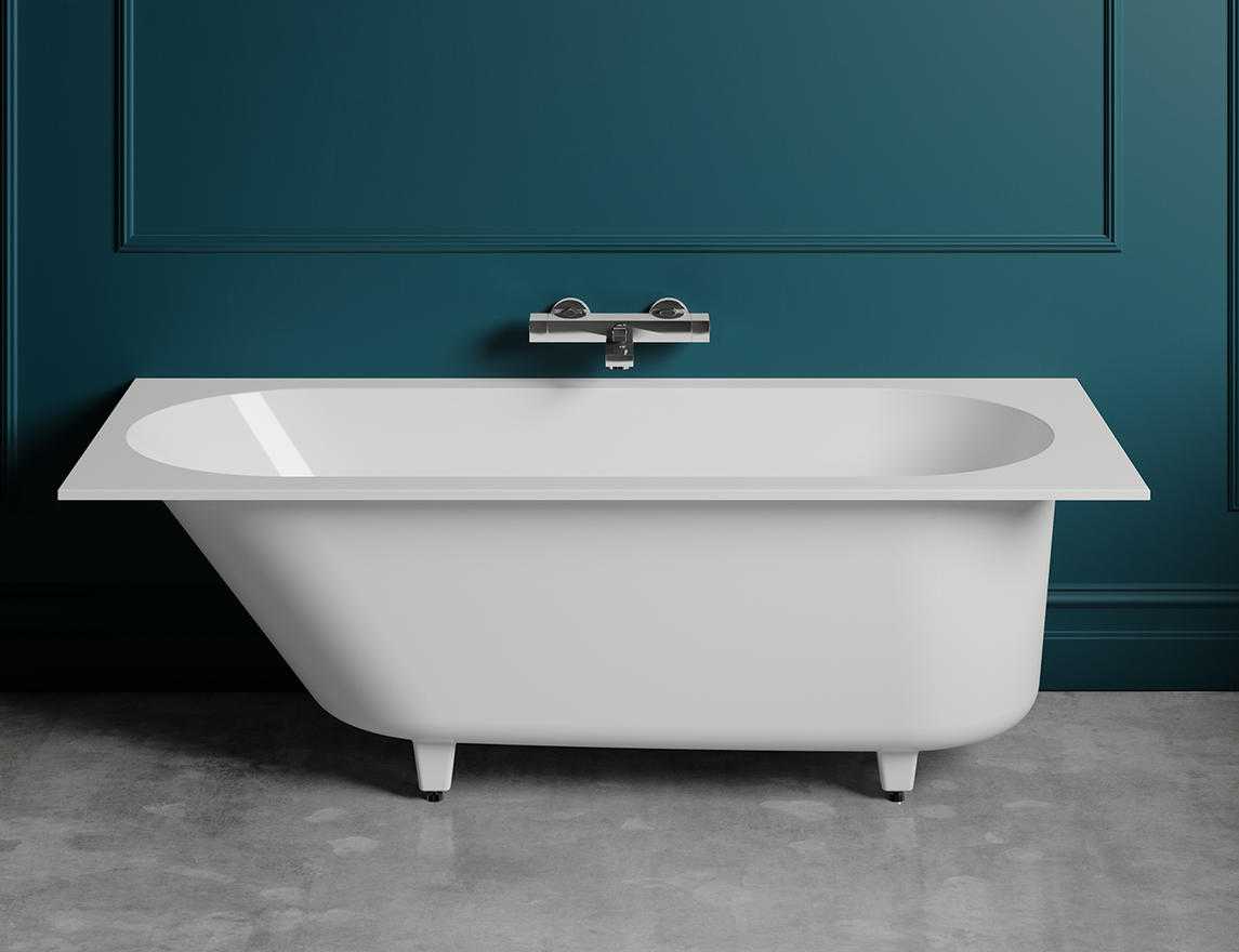 Ванна из искусственного камня Salini Ornella 180х80х60 белый матовый
