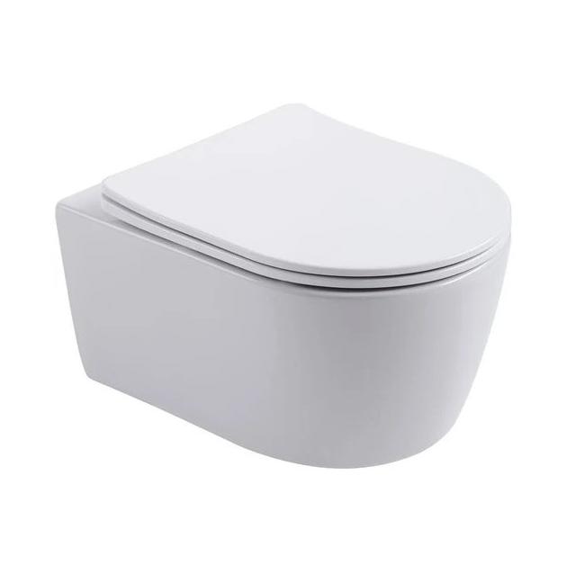 Унитаз подвесной Aquatek Европа AQ1106T-00 смыв торнадо, с сиденьем Soft Close