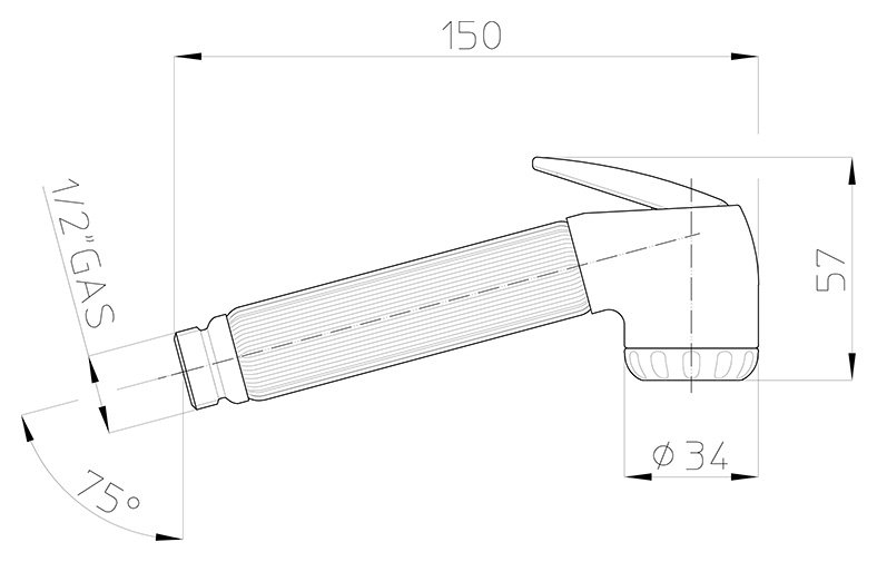 Гигиенический душ Bossini Nikita B00650.030 хром