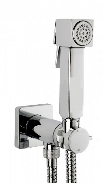 Гигиенический душ со смесителем Bossini Cube Brass E38001B.030 хром