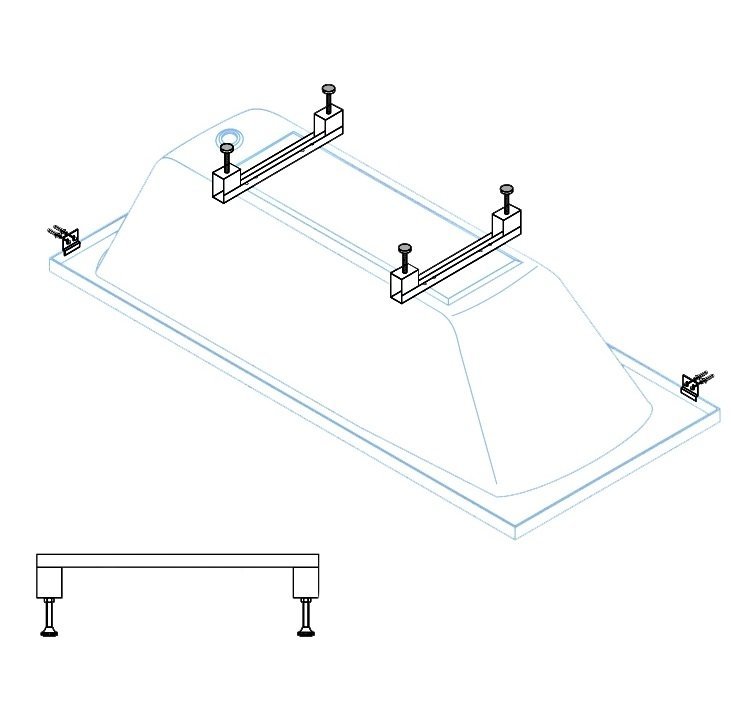 Универсальный комплект ног Cezares LEG-KIT-150