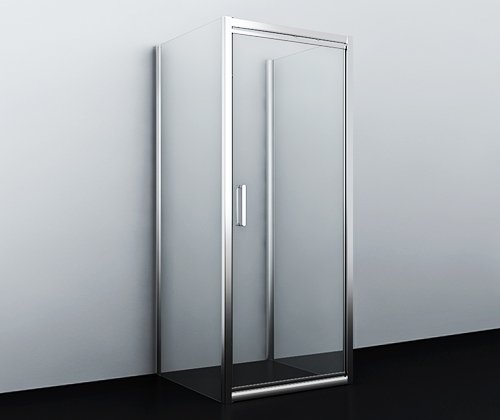 Душевой угол WasserKraft Salm 27I41 100x90x200, профиль хром, стекло прозрачное