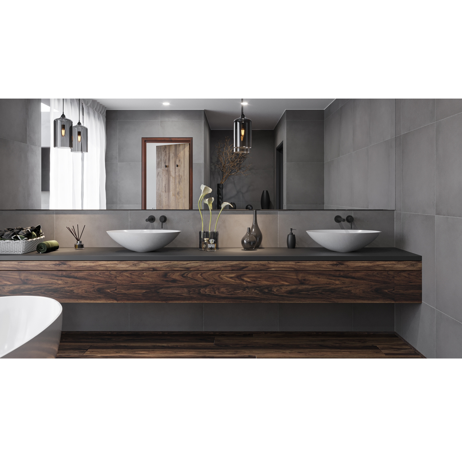 Умывальник WHITECROSS Aquamarine 56x35 (белый глянец) иск. камень