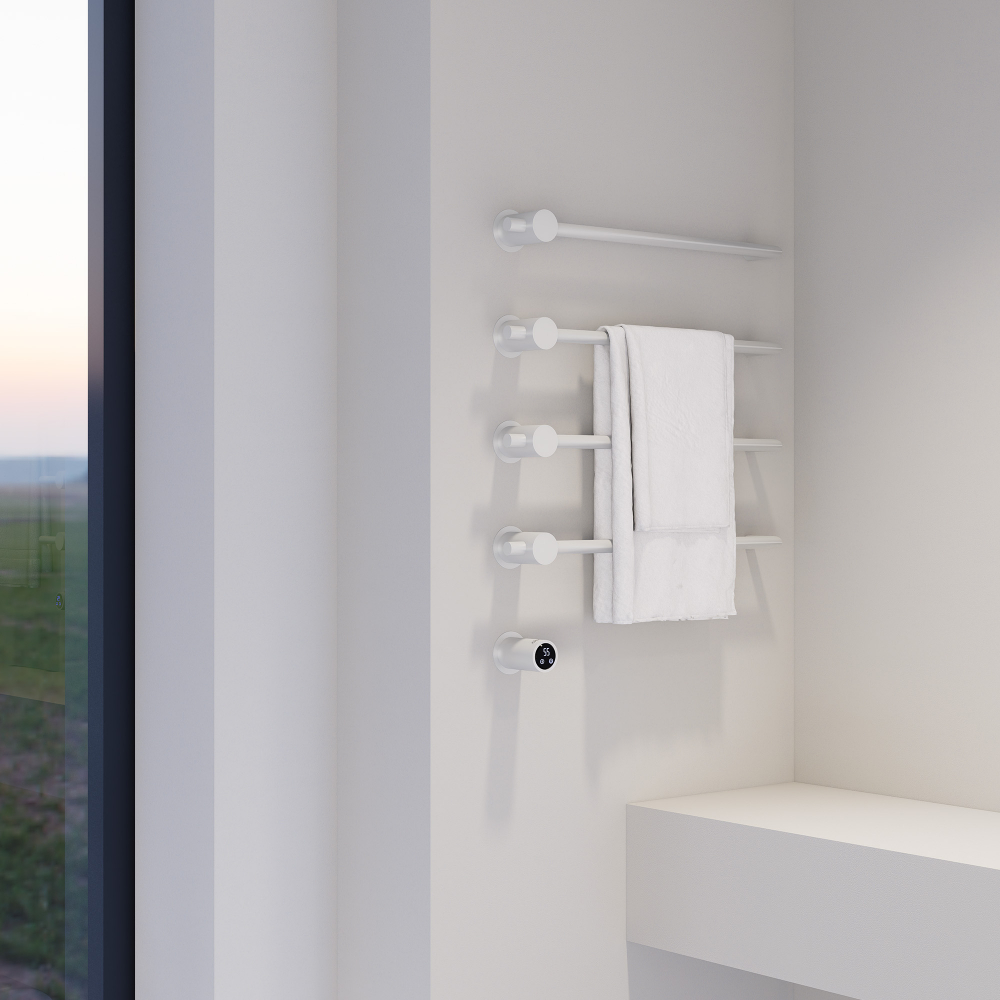 Полотенцесушитель электрический ABBER Charme AH4004MW белый матовый