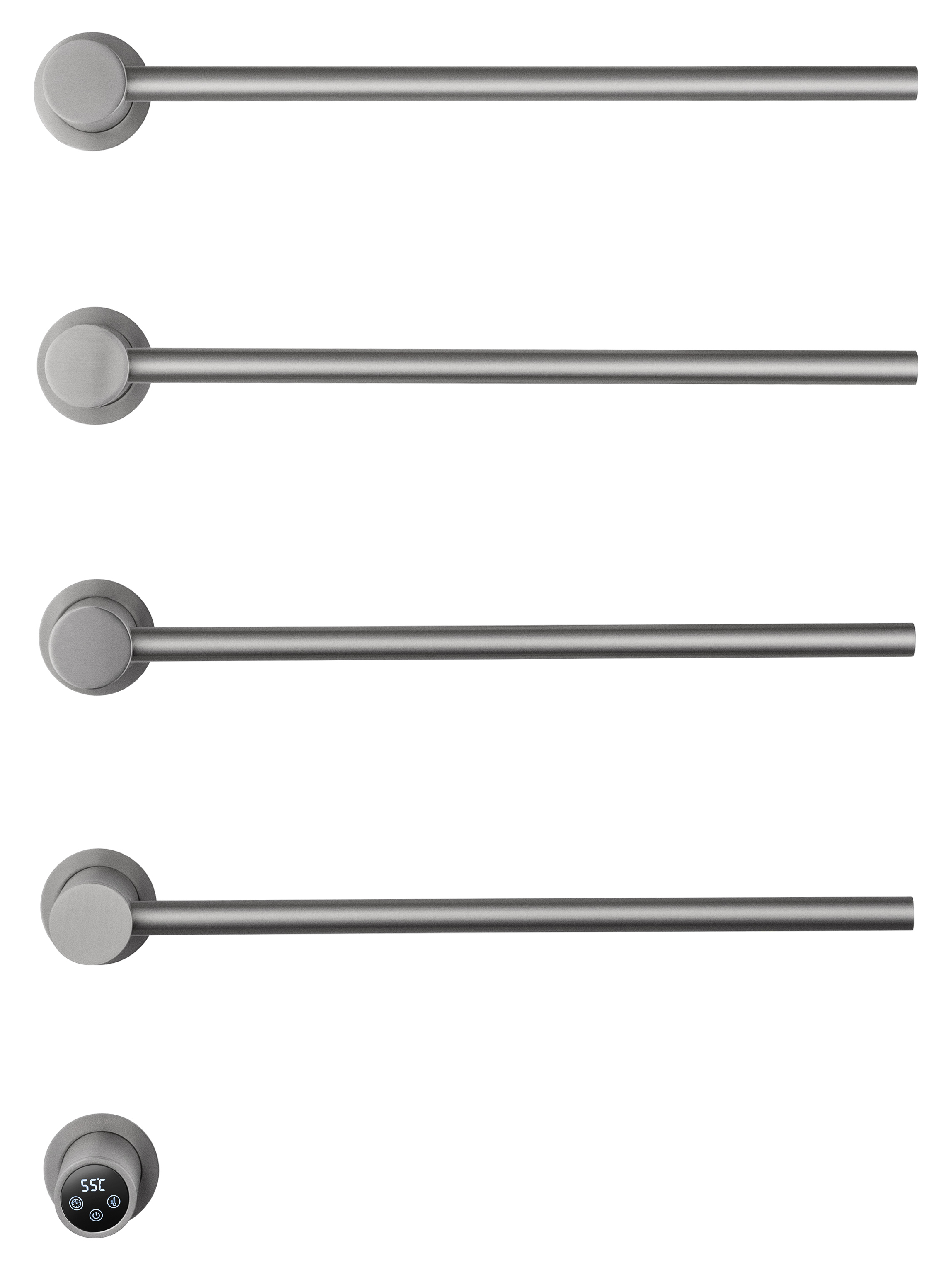 Полотенцесушитель электрический встраиваемый WONZON & WOGHAND HAMBURG, Брашированный никель (WW-AL314-BR)