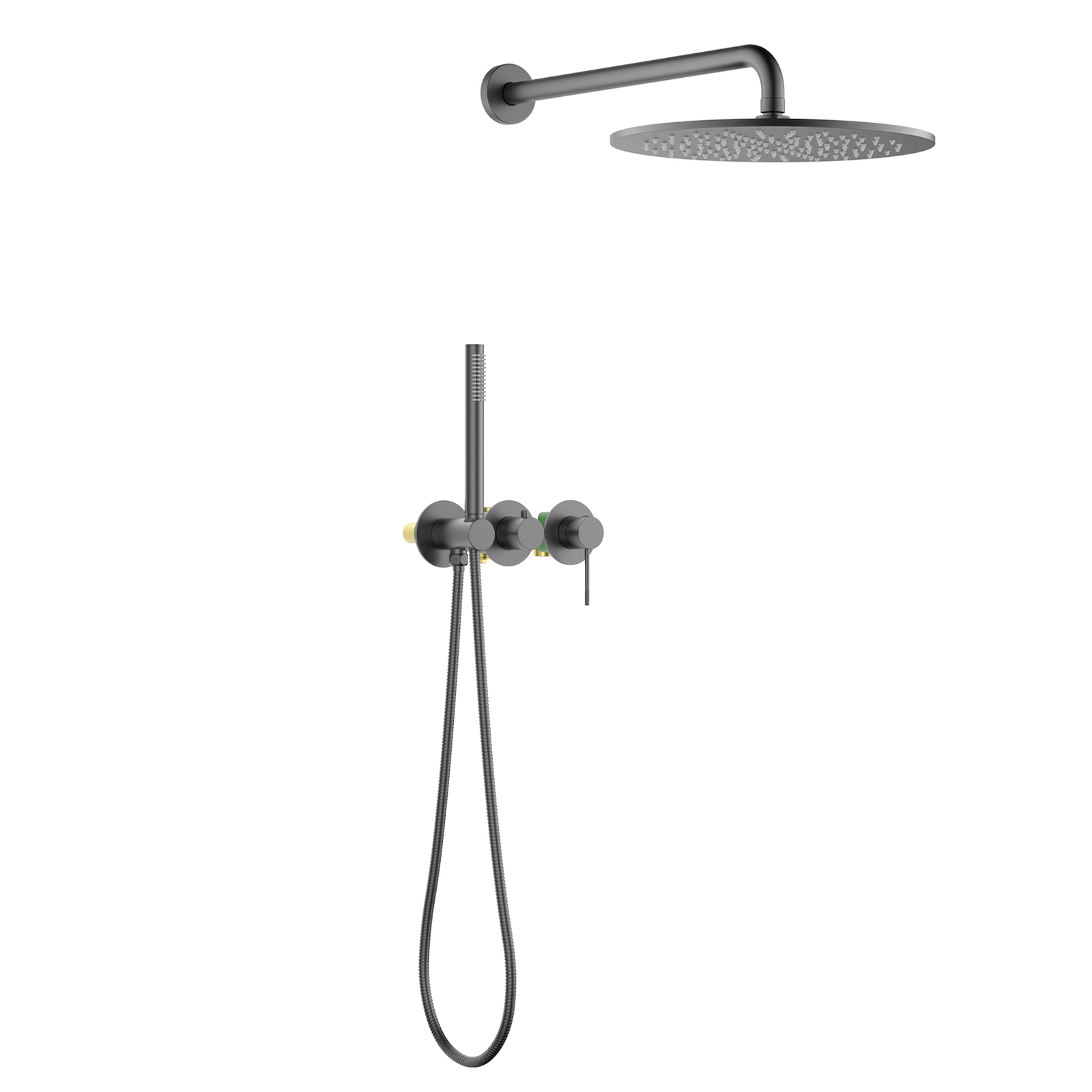 Встраиваемая душевая система со смесителем Timo Saona SX-2349/18SM черное золото