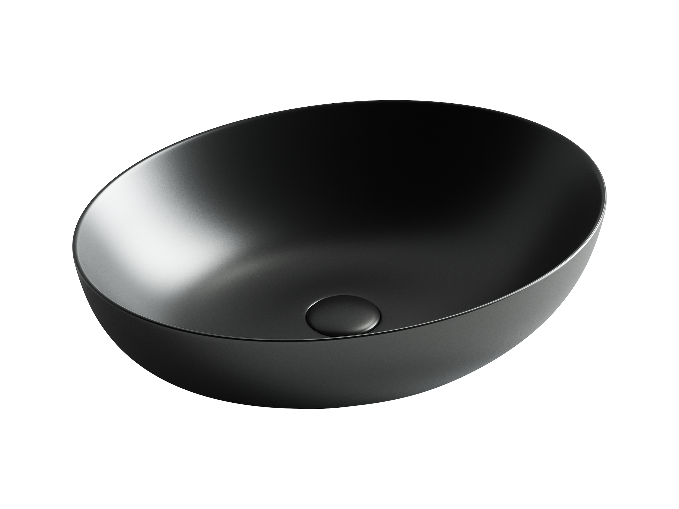 Раковина накладная 52см Ceramica Nova Element CN6017MB черный матовый