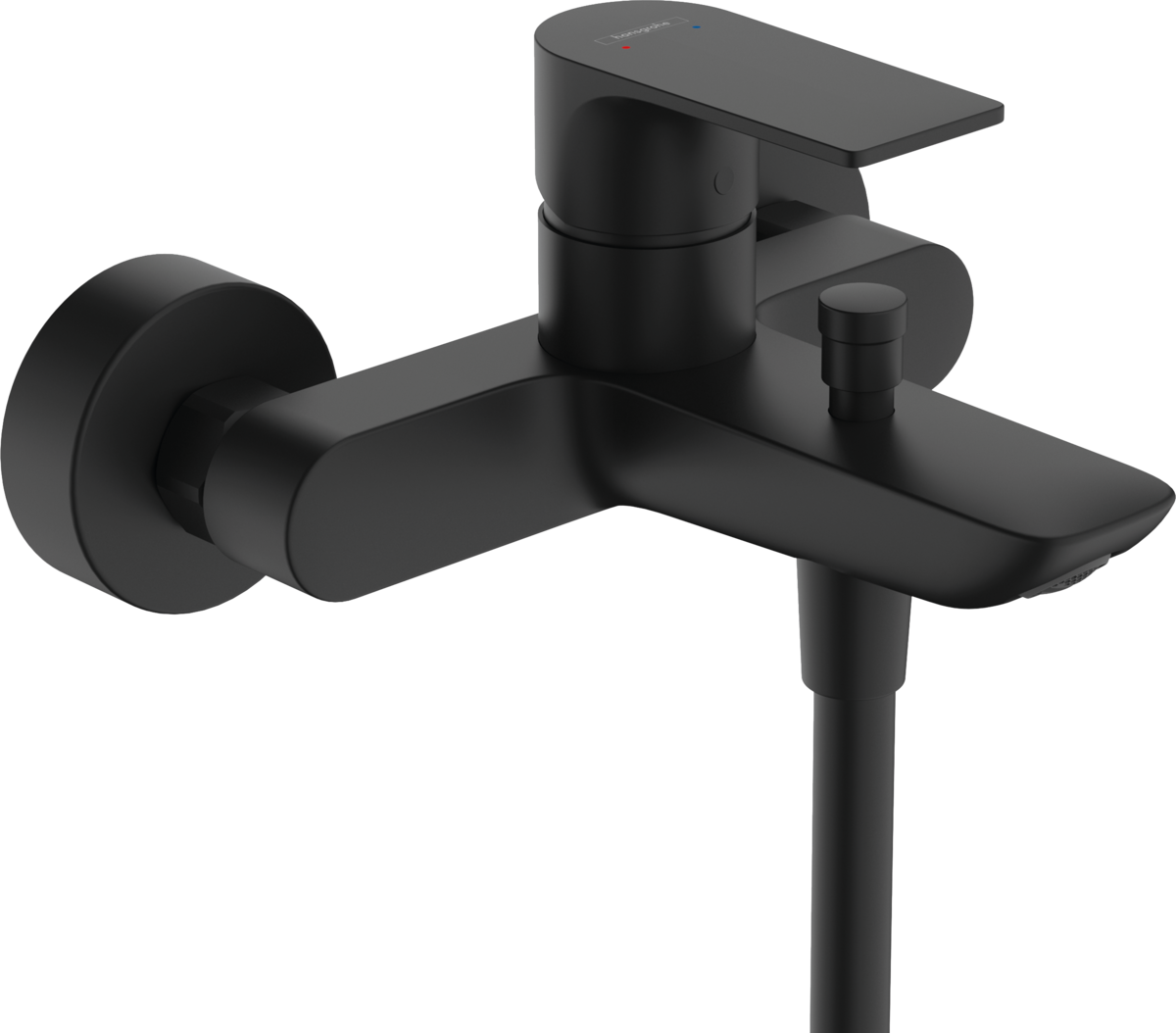 Смеситель для ванны с душем Hansgrohe Rebris E 72450670 черный матовый